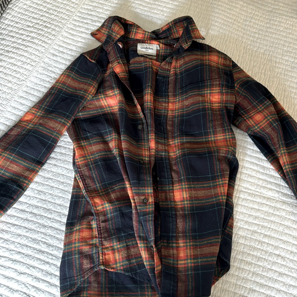 Goodfellow button up plaid flannel